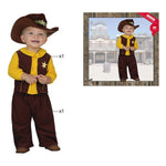 Costume for Babies Cowboy 113244 Brown Yellow (2 Pcs)