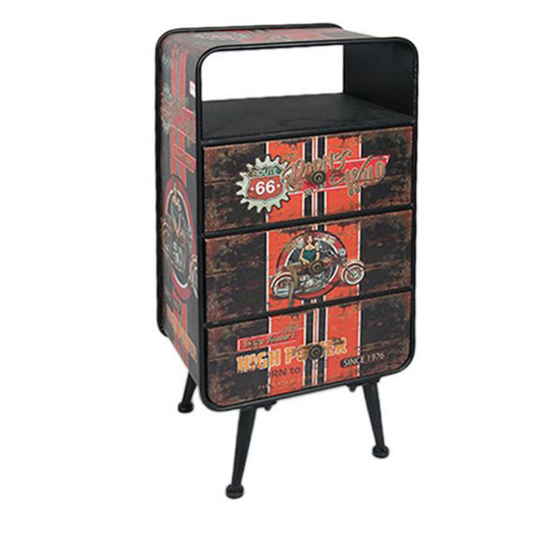 Side Table Route 66 116893 Retro (81 X 40 x 30 cm)