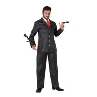 Costume for Adults Gangster Black 4 pcs