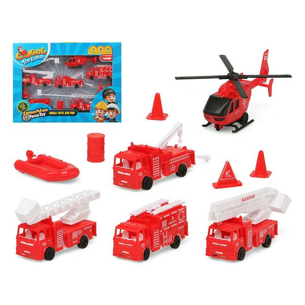 Vehicle Playset Fireman Red 119411