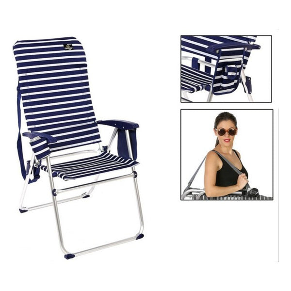 Folding Chair Blue White