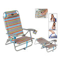 Folding Chair 118499 Aluminium Multicolour (85 X 60 x 56 cm)