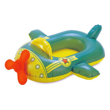 Inflatable Boat Aeroplane Green Yellow (94 X 79 x 32 cm)