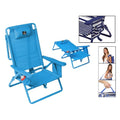 Beach Chair Aluminium Blue (96 x 60 x 66 cm)