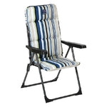 Beach Chair Steel Stripes (68 x 58 x 107 cm)