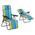 Beach sunbed Steel Stripes (77 x 58 x 106 cm)