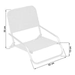 Beach Chair Textline Orange (66 x 47 x 53 cm)