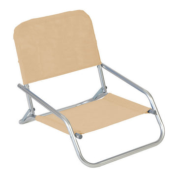 Beach Chair Textline Beige (66 x 47 x 53 cm)