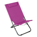 Beach Chair Steel Purple (62 x 48,5 x 28/72)