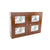 Cover DKD Home Decor Counter Brown Crystal MDF Wood (46 x 8 x 32 cm)