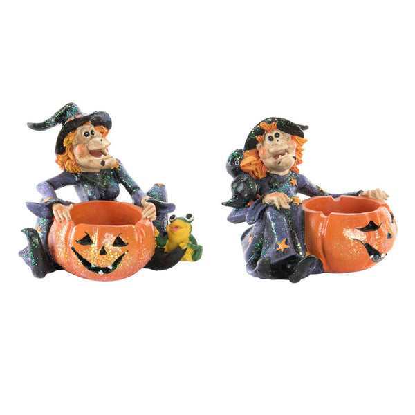 Figura Decorativa DKD Home Decor Resina Bruja (2 pcs) (13 x 10.5 x 12 cm)