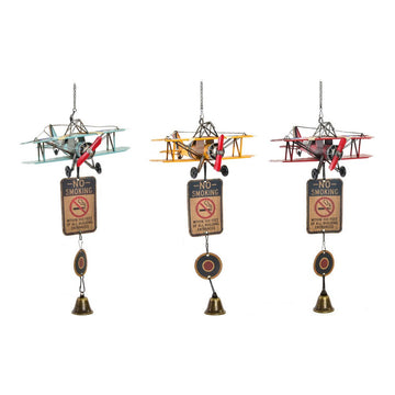 Wind chimes DKD Home Decor Little Plane Vintage (25 x 24 x 51 cm)