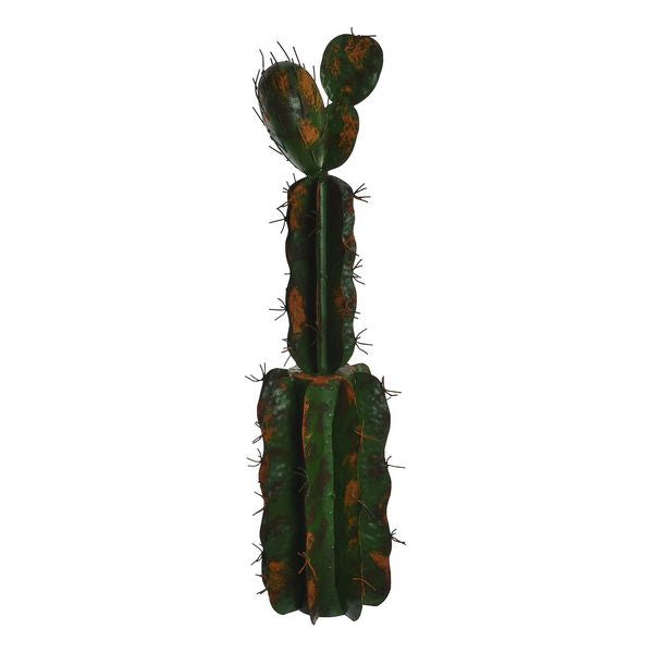 Garden statues DKD Home Decor Cactus Metal (17 x 17 x 70 cm)