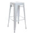 Stool DKD Home Decor White Metal (43 x 43 x 76 cm)