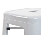 Stool DKD Home Decor White Metal (43 x 43 x 76 cm)