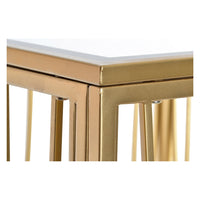 Side Table DKD Home Decor Haendel Golden Metal Mirror MDF Wood (57 x 57 x 52 cm)