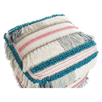 Pouffe DKD Home Decor Cotton Wool (45 x 45 x 45 cm)