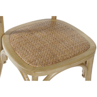 Dining Chair DKD Home Decor Rattan Elm wood (49 x 45 x 87.5 cm)