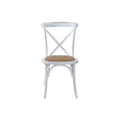 Dining Chair DKD Home Decor White Rattan Birch (50 x 41 x 86 cm)