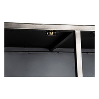 Cupboard DKD Home Decor Black Metal (100 x 42 x 160 cm)