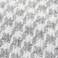 Blanket Dekodonia Grey Houndstooth Cotton (130 x 170 cm)