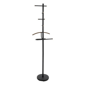 Hat stand DKD Home Decor Black Wood Metal (45 x 30 x 180 cm)