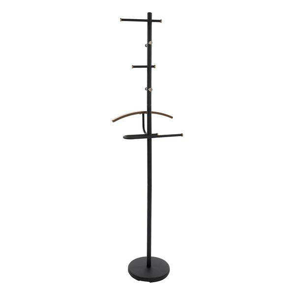 Hat stand DKD Home Decor Black Wood Metal (45 x 30 x 180 cm)