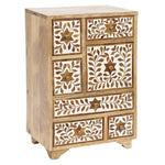 Chest of drawers DKD Home Decor India Floral Resin Mango wood (42 x 30 x 66 cm)