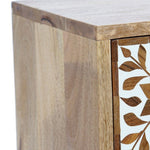 Chest of drawers DKD Home Decor India Floral Resin Mango wood (42 x 30 x 66 cm)