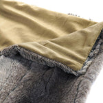 Blanket DKD Home Decor Brown Polyester (150 x 200 cm)