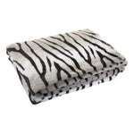 Blanket DKD Home Decor Polyester Zebra (150 x 200 cm)