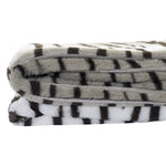 Blanket DKD Home Decor Polyester Zebra (150 x 200 cm)