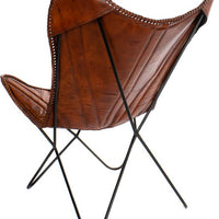 Dining Chair DKD Home Decor Leather Metal (72 x 76 x 91 cm)