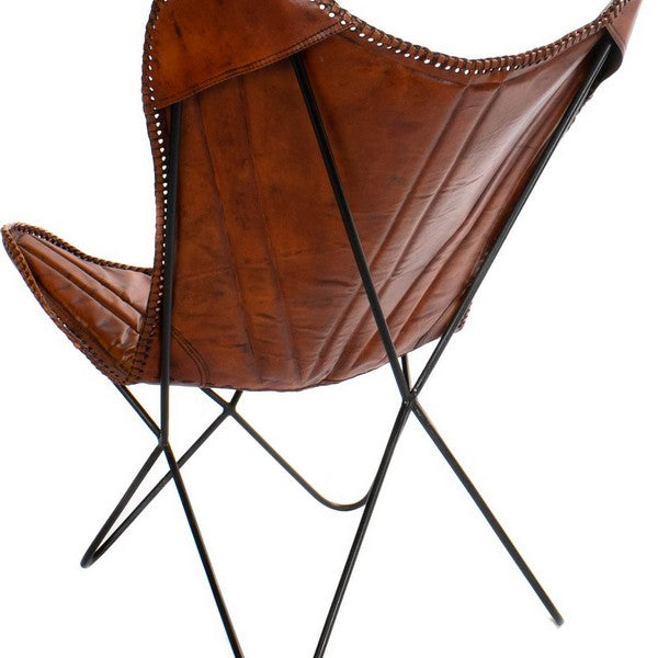 Dining Chair DKD Home Decor Leather Metal (72 x 76 x 91 cm)