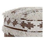 Pouffe DKD Home Decor Brown Cotton Wool (50 x 50 x 50 cm)