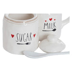 Sugar Bowl DKD Home Decor Milk jug Traditional (3 pcs)