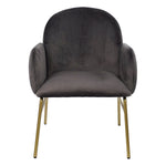 Armchair DKD Home Decor Grey Polyester Metal Polyester (73 x 63 x 82 cm)