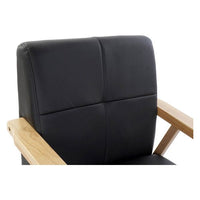 Armchair DKD Home Decor Black Wood Metal Polyurethane (68 x 75 x 78 cm)