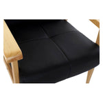 Armchair DKD Home Decor Black Wood Metal Polyurethane (68 x 75 x 78 cm)