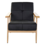 Armchair DKD Home Decor Black Wood Metal Polyurethane (68 x 75 x 78 cm)