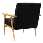 Armchair DKD Home Decor Black Wood Metal Polyurethane (68 x 75 x 78 cm)