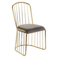 Dining Chair DKD Home Decor Polyester Metal Steel (50 x 52 x 89 cm)