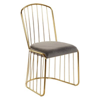 Dining Chair DKD Home Decor Polyester Metal Steel (50 x 52 x 89 cm)