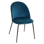 Dining Chair DKD Home Decor Polyester Metal (45 x 56 x 83 cm)