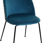 Dining Chair DKD Home Decor Polyester Metal (45 x 56 x 83 cm)