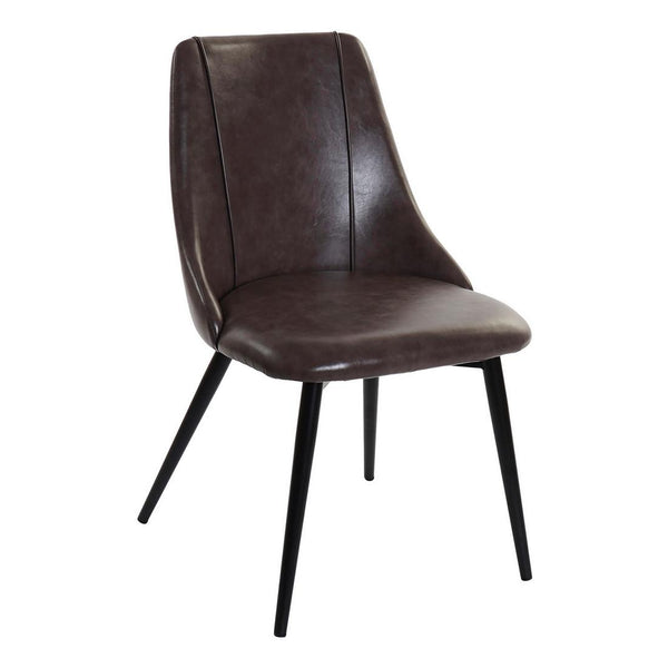 Chair DKD Home Decor Brown Polyurethane Metal (50 x 59 x 82 cm)