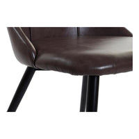 Chair DKD Home Decor Brown Polyurethane Metal (50 x 59 x 82 cm)