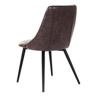 Chair DKD Home Decor Brown Polyurethane Metal (50 x 59 x 82 cm)