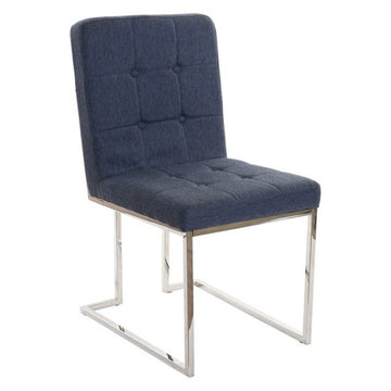 Dining Chair DKD Home Decor Polyester Steel (48 x 64 x 94 cm)