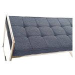 Bench DKD Home Decor Blue Polyester Steel (97 x 46 x 57 cm)